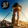 Kije trekkingowe do chodzenia kijki nordic walking niebieskie 2szt.