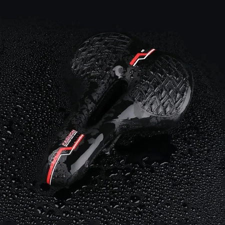 Siodełko rowerowe wąskie amortyzujące RS9 czerwone