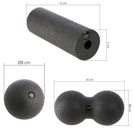 Zestaw do masażu wałki/piłki SET FSBM07 HMS