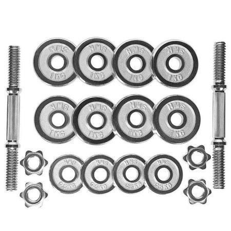 Zestaw hantli, hantle 2 x 7.5kg walizka HMS STC15