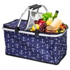 Kosz termiczny na zakupy piknikowy duży 30 litrów kotwica