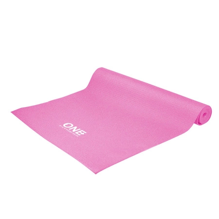 Mata fitness różowa PVC YM01 One Fitness