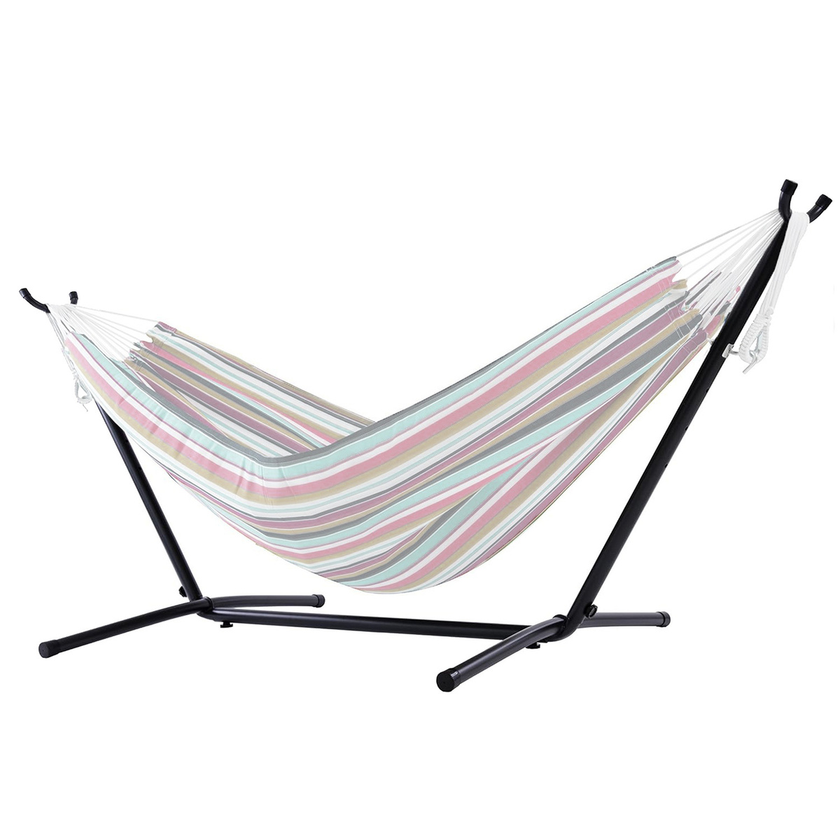 Stojak do hamaka stalowy stojak na hamak ogrodowy balkonowy do domu