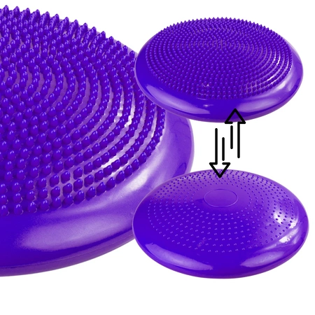 Poduszka sensoryczna dysk korekcyjny do ćwiczeń fioletowa