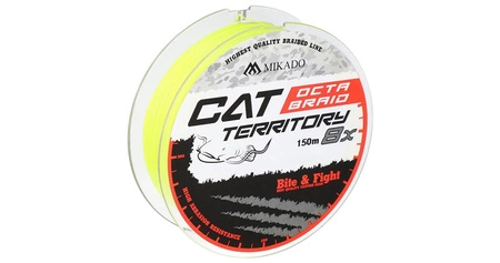PLECIONKA - CAT TERRITORY OCTA BRAID - 0.50mm/53.3kg/150m - FLUO ŻÓŁTA - op.1szp.