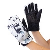 Rękawice narciarskie zimowe na deskę narty rozmiar M dłoń 19 cm biało-czarne