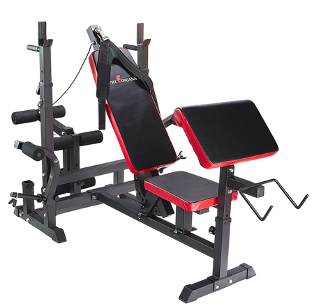 Ławka treningowa PH 20C pod sztangę, masywna - stojaki, modlitewnik