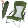 Krzesło turystyczne plażowe wędkarskie na kemping ryby rozkładane zielone