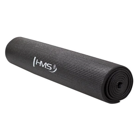 Gruba mata do ćwiczeń fitness 6mm czarna HMS YM02