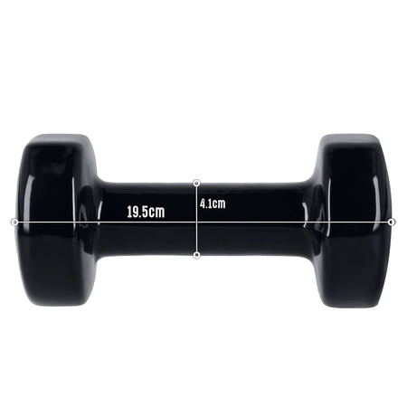 Hantelek żeliwny 4 kg winylowy Pretorians (O) outlet (27)