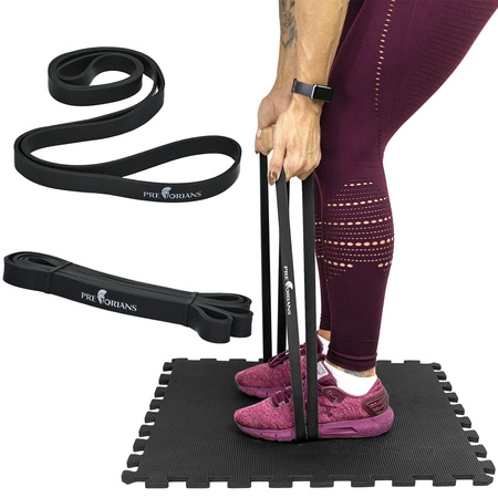 Guma fitness taśma 21mm 16-32kg czarna