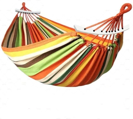 Hamak, huśtawka pomarańczowy 260x150cm H04 Be-Active.pl