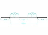 Gryf prosty olimpijski GO900 20kg 220cm Pretorians