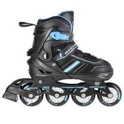 Rolki 2w1 czarno-niebieskie łyżworolki NH18191 Nils Extreme M