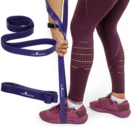 Guma fitness taśma 29mm 14-39kg fioletowa