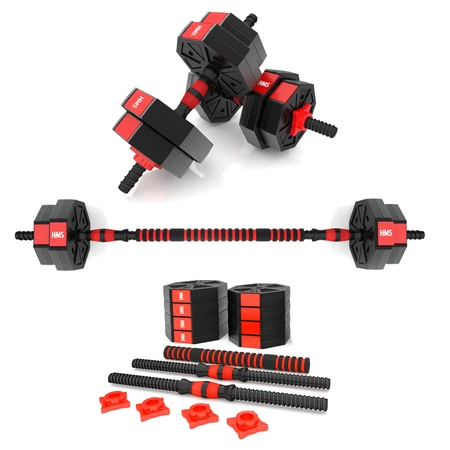 Zestaw hantle / sztanga kompozyt 15KG SGC15