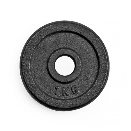 Obciążenie żeliwne 1kg krążek talerz otwór 30mm