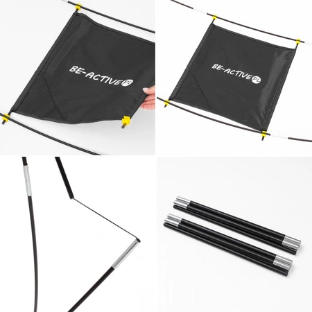 Przenośna siatka do badmintona siatkówki tenisa 3x1,5m składana