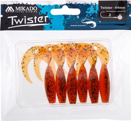 PRZYNĘTA - TWISTER 64mm/ PEPPER TEA - op.6szt.