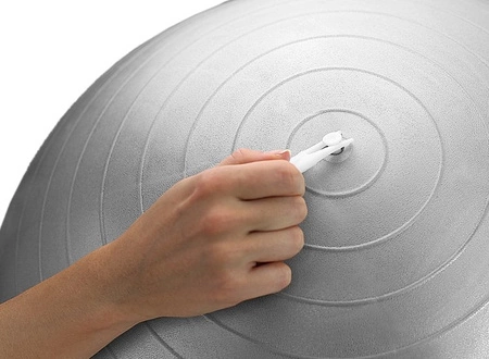 Piłka gimnastyczna anti burst 65 cm fioletowa Pretorians