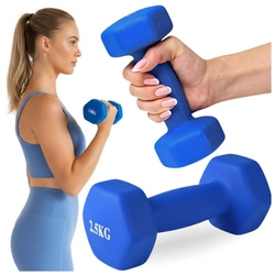 Hantla neoprenowa 2,5kg ciężarek fitness żeliwny do ćwiczeń
