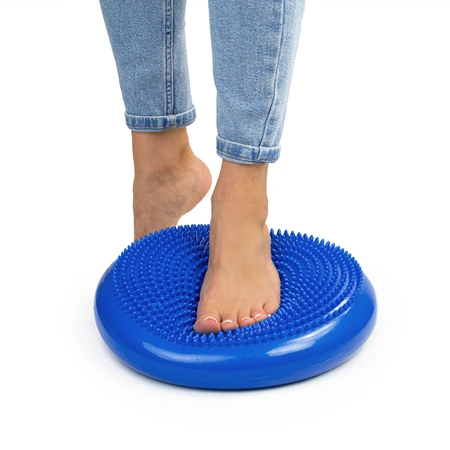 Poduszka sensoryczna dysk korekcyjny do ćwiczeń niebieska