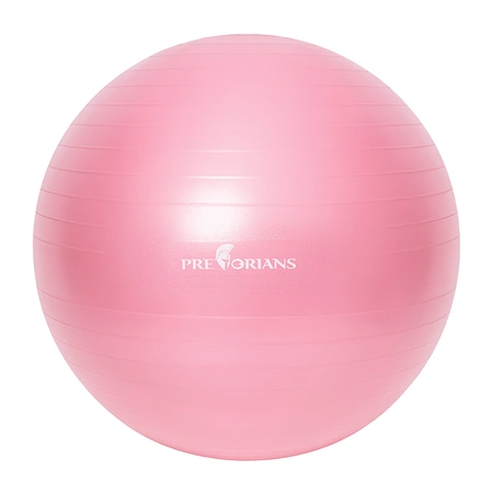 Piłka gimnastyczna anti burst 65 cm różowa Pretorians z pompką