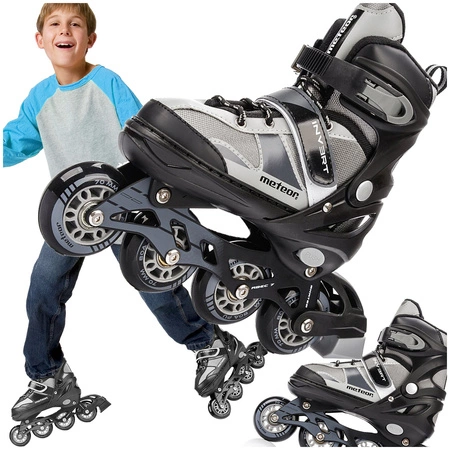 Rolki METEOR INVERT grey M (34-37)