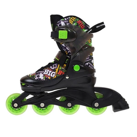 ROLKI NILS EXTREME NJ2117 A regulowane 34-37 czarno-zielone M