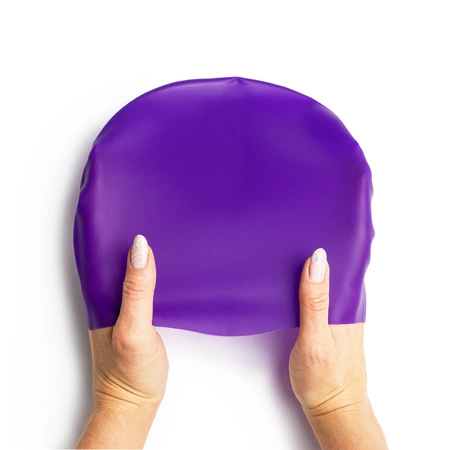 Czepek silikonowy na basen pływacki kąpielowy CP3 fioletowy