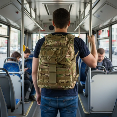 Plecak taktyczny turystyczny wojskowy z klapą militarny survival 40 litrów moro