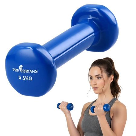 Hantelek żeliwny 0,5 kg winylowy Pretorians