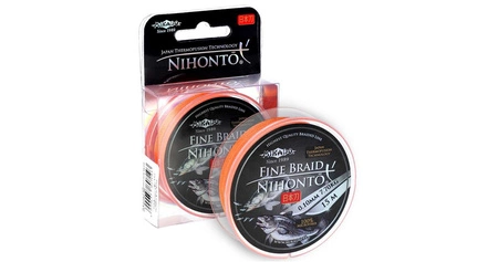 PLECIONKA - NIHONTO FINE BRAID - 0.06mm/3.25kg/15m - FLUO POMARAŃCZOWA - op.1szp.