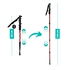 Kije trekkingowe do chodzenia kijki nordic walking czerwone 2szt.