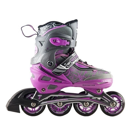 ROLKI NILS EXTREME NA0329 A regulowane 34-37 fioletowe M