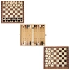 Gra 3w1 szachy warcaby backgammon magnetyczne drewniane