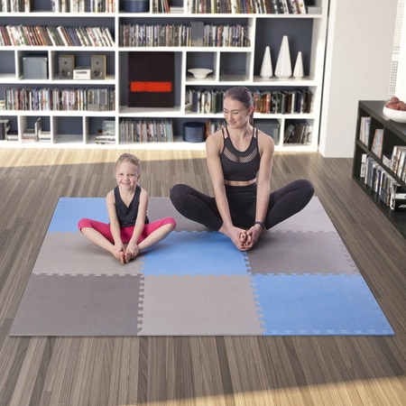 Mata puzzle MP10 blue-grey 9 elementów One fitness