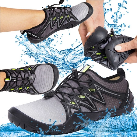 Buty do morsowania wody na plaże kamieniste kajak 45 czarne