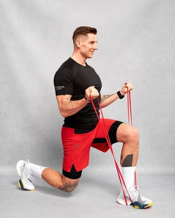 Guma fitness tasma 13mm 5-14kg czerwona