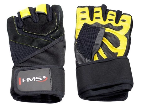 Rękawiczki na siłownię HMS RST01  rozm. S M L XL XXL YELLOW