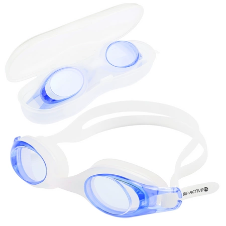 Okulary do pływania nurkowania snorkelingu pływackie granatowe dla dzieci i młodzieży