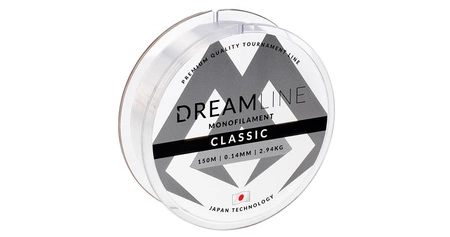 ŻYŁKA - DREAMLINE CLASSIC - 0.16mm/3.64kg/150m - TRANSPARENTNA - op.1szp.