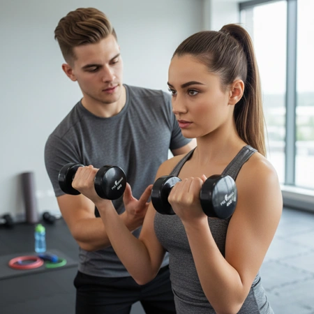 Hantelek żeliwny 4 kg winylowy Pretorians