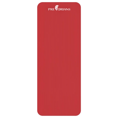 Mata gruba do ćwiczeń (1,5 cm) NBR Pretorians czerwona