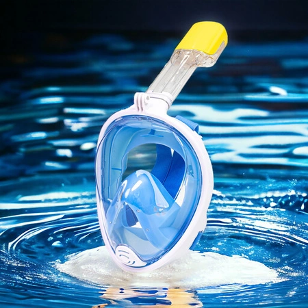 Maska do nurkowania z rurką niebieska - idealna na wakacje
