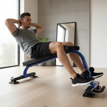 Ławka treningowa skośna do ćwiczeń mięśni brzucha