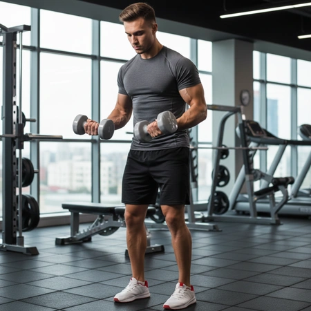 Hantle żeliwne 2 × 5 kg – zestaw hantli do treningu siłowego