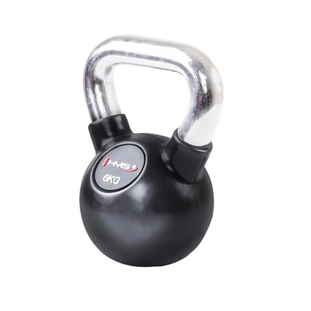 KETTLEBELL KGC06 6 KG GUMA Z CHROMEM HMS