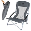 Krzesło turystyczne plażowe wędkarskie na kemping ryby rozkładane szare