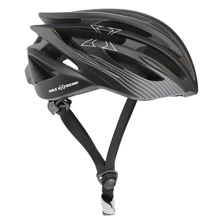 Kask rowerowy czarny rozmiar M Nils Extreme MTW24